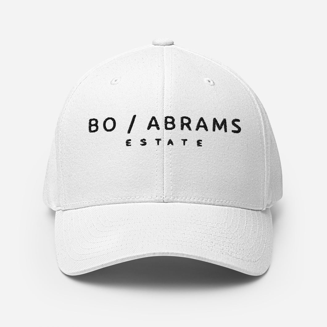 Bo / Abrams Estate flex-fit cap (white)